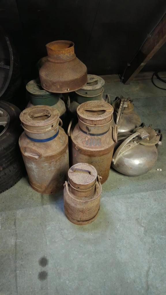 Oude Melkbussen en Melkmachine Onderdelen, Antiek en Kunst, Antiek | Overige Antiek, Ophalen of Verzenden