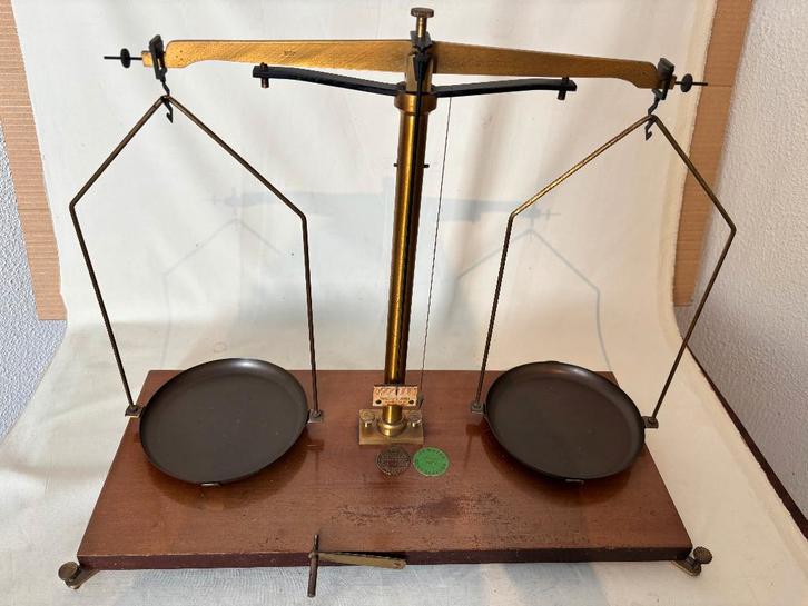Goud weegschaal / balans weegschaal, Antiek en Kunst, Curiosa en Brocante, Ophalen