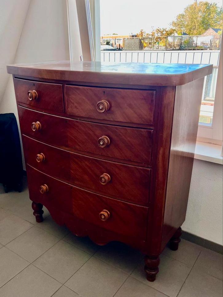 Antieke Engelse kast, Huis en Inrichting, Kasten | Ladekasten, Gebruikt, 100 tot 150 cm, 100 tot 150 cm, 50 tot 75 cm, 5 laden of meer