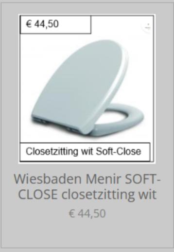 Wiesbaden Menir SOFT-CLOSE closetzitting wit beschikbaar voor biedingen
