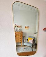 Mid Century jaren '50 asymmetrische spiegel, Huis en Inrichting, Overige vormen, Minder dan 100 cm, Minder dan 50 cm, Gebruikt