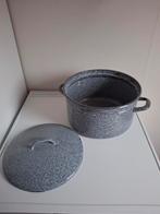 Grijs gewolkte emaille pan, Ophalen of Verzenden