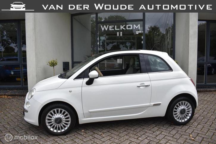 Fiat 500 1.2 Lounge '09 Airco|Panodak|LM wielen!, Auto's, Fiat, Bedrijf, Te koop, ABS, Airbags, Airconditioning, Alarm, Bluetooth