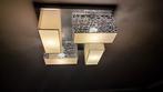 Design plafonnière vierkant model met vier dimbare lampen, Ophalen, Zo goed als nieuw