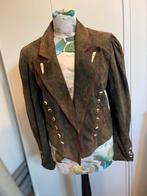 Vintage suede Tiroler jasje maat 38, Ophalen, Gedragen, Maat 38/40 (M)