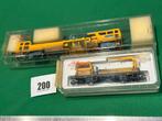 200 - Liliput werktrein stopmachine en  OBW kraan modelspoor, Hobby en Vrije tijd, Modeltreinen | H0, Overige merken, Gebruikt