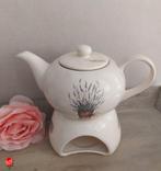 Jet ter Steege Lavender theepot met rechaud, Overige typen, Ophalen of Verzenden, Zo goed als nieuw, Overige stijlen