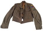 a us ww2 2nd Armored Division ("Hell on Wheels" ike jacket, Verzamelen, Ophalen of Verzenden, Amerika, Embleem of Badge