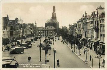(300-109-039) Groningen Vischmarkt met Beurs en Kerk beschikbaar voor biedingen
