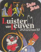 bierviltje Stella Artois - de Luister van Leuven - 1983, Verzamelen, Biermerken, Viltje(s), Stella Artois, Ophalen of Verzenden