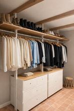 inloopkast met lades en hangruimte, Huis en Inrichting, Kasten | Kledingkasten, Ophalen, Zo goed als nieuw, 200 cm of meer, Eikenhout