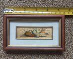 2 lijstjes chromolithografie 22 krt bladgoud. Oro Foglia, Overige materialen, Minder dan 50 cm, Gebruikt, Ophalen of Verzenden