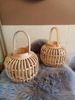 ROTAN BAMBOE WINDLICHTEN NIEUWE, Ophalen, Nieuw, Hout, 25 tot 50 cm