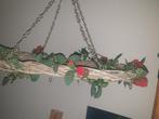 Ovale Krans Hanger met Roosjes - 66x29cm, Ophalen of Verzenden, Gebruikt