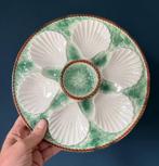 Chantilly France oesterbord voor 6 oesters groen wit, Huis en Inrichting, Keuken | Servies, Ophalen of Verzenden, Porselein, Overige stijlen