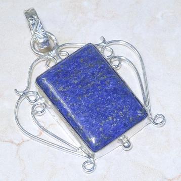 925 Mooie zilveren hanger met lapis lazuli beschikbaar voor biedingen