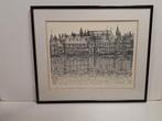 Zeefdruk Sees Vlag - 's - Gravenhage Hofvijver 1991, Antiek en Kunst, Kunst | Litho's en Zeefdrukken, Ophalen