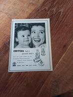 Advertentie van Zwitsal baby s 1958, Verzamelen, Overige typen, Gebruikt, Ophalen of Verzenden