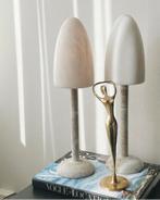 Set van 2 designer paddenstoel lampen van marmer/albast, Ophalen of Verzenden