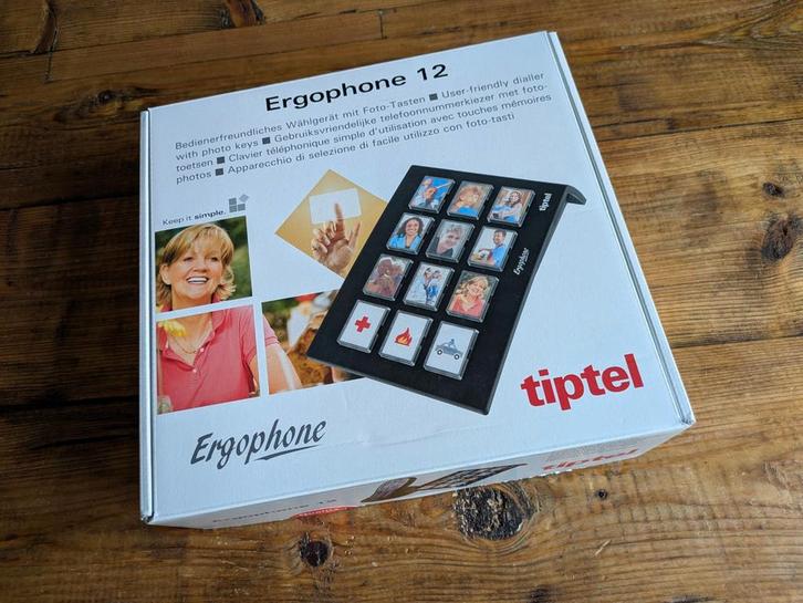 Tiptel Ergophone 12 voor bijvoorbeeld senioren, Telecommunicatie, Vaste telefoons | Handsets en Draadloos, Zo goed als nieuw, 1 handset