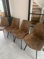 4 Pronto Stoelen - Goede Staat, Huis en Inrichting, Stoelen, Ophalen, Gebruikt, Bruin, Vier