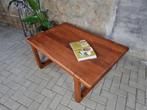 Deens Design Teak Houten Salontafel | Rechthoek Koffie Tafel, Gebruikt, 100 tot 150 cm, 50 tot 75 cm, Teakhout