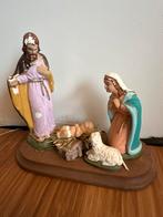 Vintage Kerststal met Figuren, Antiek en Kunst, Ophalen of Verzenden