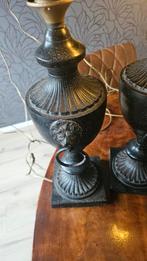 Antieke zwarte lampen met leeuwenkop, Ophalen, Overige materialen