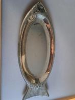 Zilverkleurige vis schaal, Overige materialen, Gebruikt, Schaal, Ophalen of Verzenden