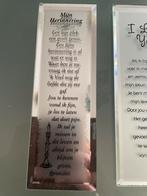 Tegeltjes Spreuken: Glas & Steen, Ophalen of Verzenden, Gebruikt