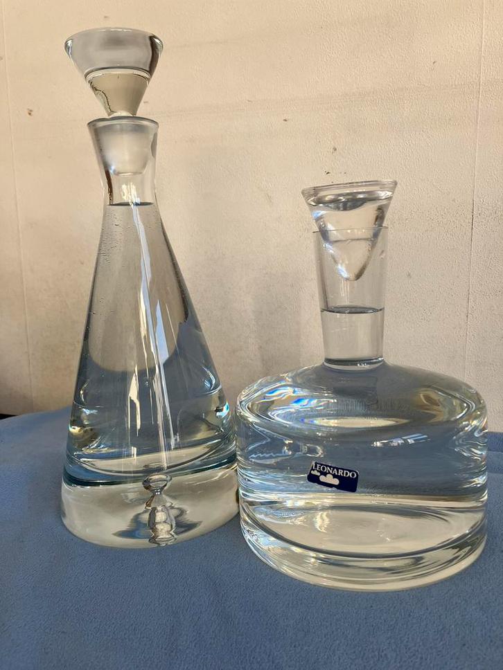 Kristallen karaffen | Leonardo | Krosno, Antiek en Kunst, Antiek | Glas en Kristal, Ophalen of Verzenden