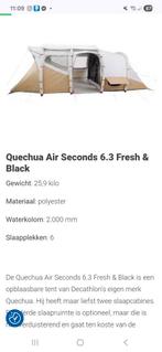Queshua 6.3 air, Caravans en Kamperen, Tenten, Ophalen, Zo goed als nieuw, Tot en met 6