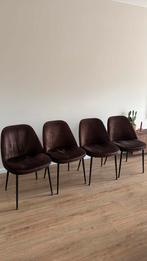 Eetkamerstoelen, Huis en Inrichting, Stoelen, Ophalen, Bruin, Zo goed als nieuw, Vier