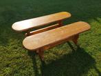 Houten zitbanken incl tafel, Ophalen, Rechthoekig, 150 tot 200 cm, 50 tot 100 cm