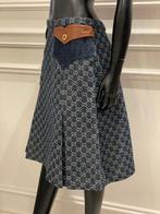 Gucci Denim Rok met GG-patroon, Kleding | Dames, Rokken, Maat 38/40 (M), Blauw, Nieuw, Ophalen of Verzenden
