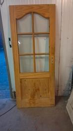 Houten binnendeuren met glas, Doe-het-zelf en Verbouw, Deuren en Horren, Ophalen, Gebruikt, Binnendeur, Glas