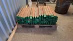hard houten piket palen 6x6x75 cm 59 stuks, Ophalen, Palen, Zo goed als nieuw, Hardhout