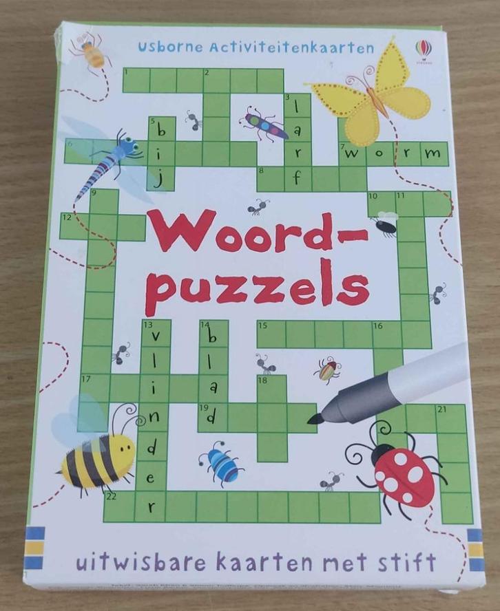 Usborne Woordpuzzels, Kinderen en Baby's, Speelgoed | Educatief en Creatief, Zo goed als nieuw, Puzzelen, Taal en Lezen, Ophalen of Verzenden