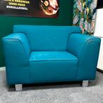 Petrol loveseat / fauteuil – comfortabele moderne stoel, Huis en Inrichting, Fauteuils, Ophalen, Gebruikt, Minder dan 75 cm, 75 tot 100 cm