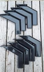 8 afgeschuinde meubelpoten poten ijzer zwart ijzeren zwarte, Huis en Inrichting, Overige Huis en Inrichting, Ophalen of Verzenden