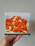 Wandtegel aardbeien-banaan-kiwi, aardewerk 15x15x0.5cm (b), Tuin en Terras, Overige typen, Nieuw, Ophalen of Verzenden, Minder dan 5 m²