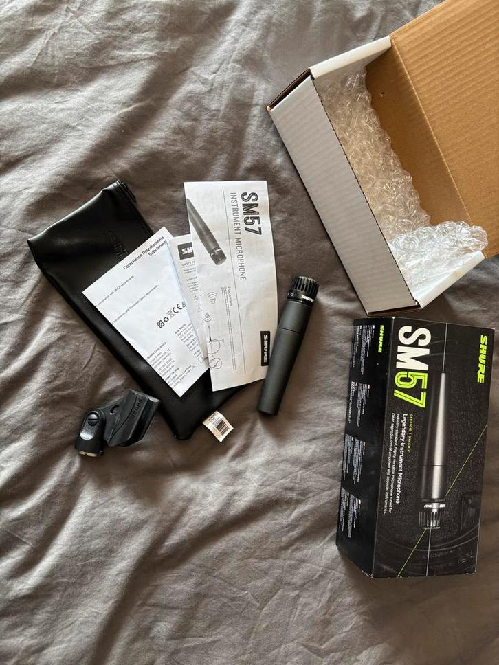 Shure SM57 Dynamische Microfoon, Muziek en Instrumenten, Microfoons, Zo goed als nieuw, Instrumentmicrofoon, Ophalen of Verzenden