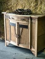 *Antiek Dressoir/Commode Vergrijsd Eiken sober*, Ophalen, Gebruikt, 25 tot 50 cm