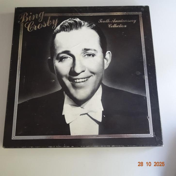 Bing Crosby - Tenth Anniversary Collection (box), Cd's en Dvd's, Cassettebandjes, Gebruikt, Origineel, Overige genres, 2 t/m 25 bandjes