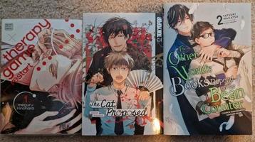BL/yaoi 2x Manga en 1x Light Novel (engels) beschikbaar voor biedingen