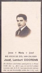 Jozef Lambert COORENS  1904-1926, Verzamelen, Bidprentjes en Rouwkaarten, Verzenden, Bidprentje