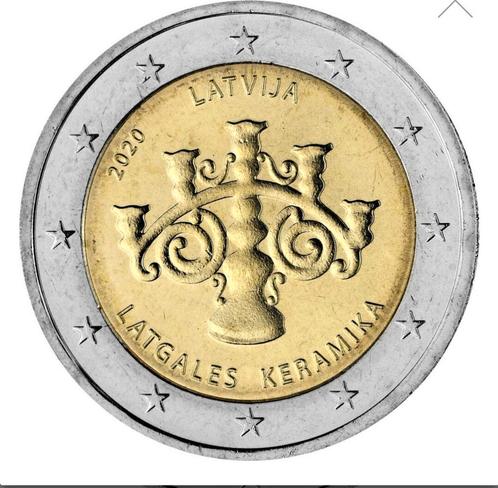 latvija, lettland, 2 euro, latgales keramika, zeldzaam, zgan, Postzegels en Munten, Munten | Europa | Euromunten, Losse munt, 2 euro