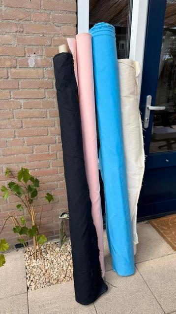 Lappen stof Blauw, Roze, Zwart, Beige  beschikbaar voor biedingen