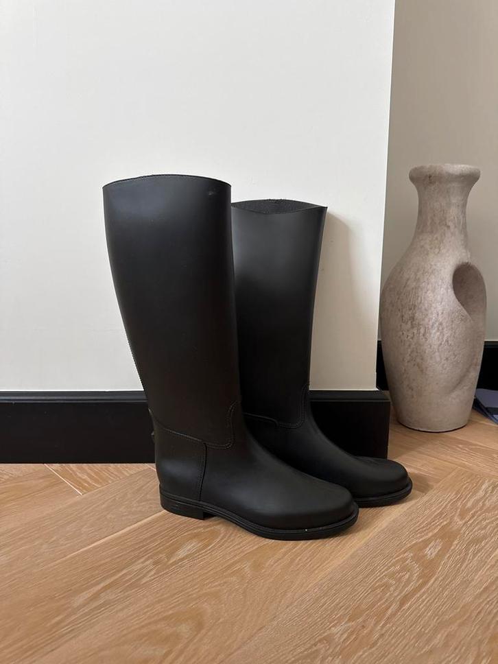 Decathlon Regenlaarzen Maat 41 - Zo goed als nieuw!, Kleding | Dames, Schoenen, Zo goed als nieuw, Regenlaarzen, Zwart, Ophalen of Verzenden