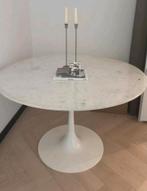 Marmeren ronde eettafel/ PER DIRECT OPHALEN, Huis en Inrichting, Tafels | Eettafels, Ophalen, Rond, Zo goed als nieuw, Vijf personen of meer